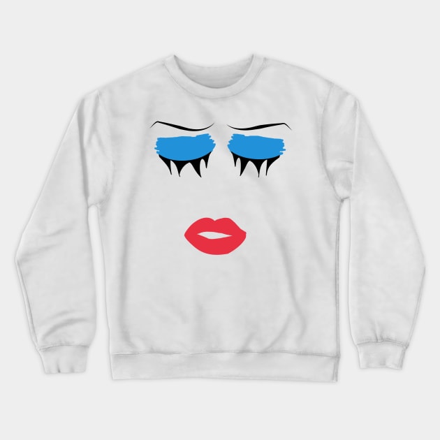 Hedwig Makeup Crewneck Sweatshirt by byebyesally